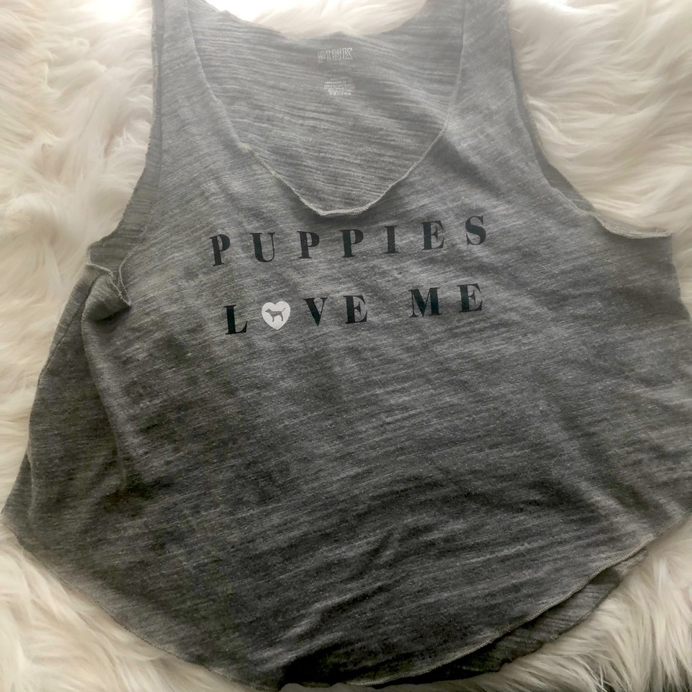 Vs pink unconstructed tank top- sleep shirt size Small.